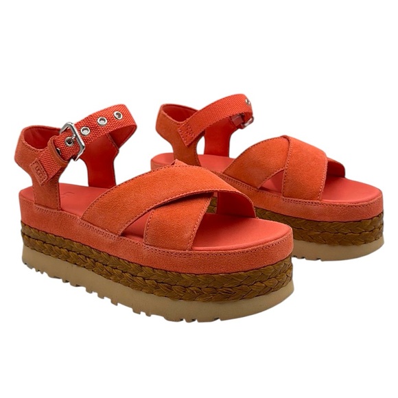 関税込み♪【UGG】Aubrey Ankle Strap ロゴ★厚底サンダル Amazon.com | UGG Women's Aubrey Ankle Sandal, Black, 8.5